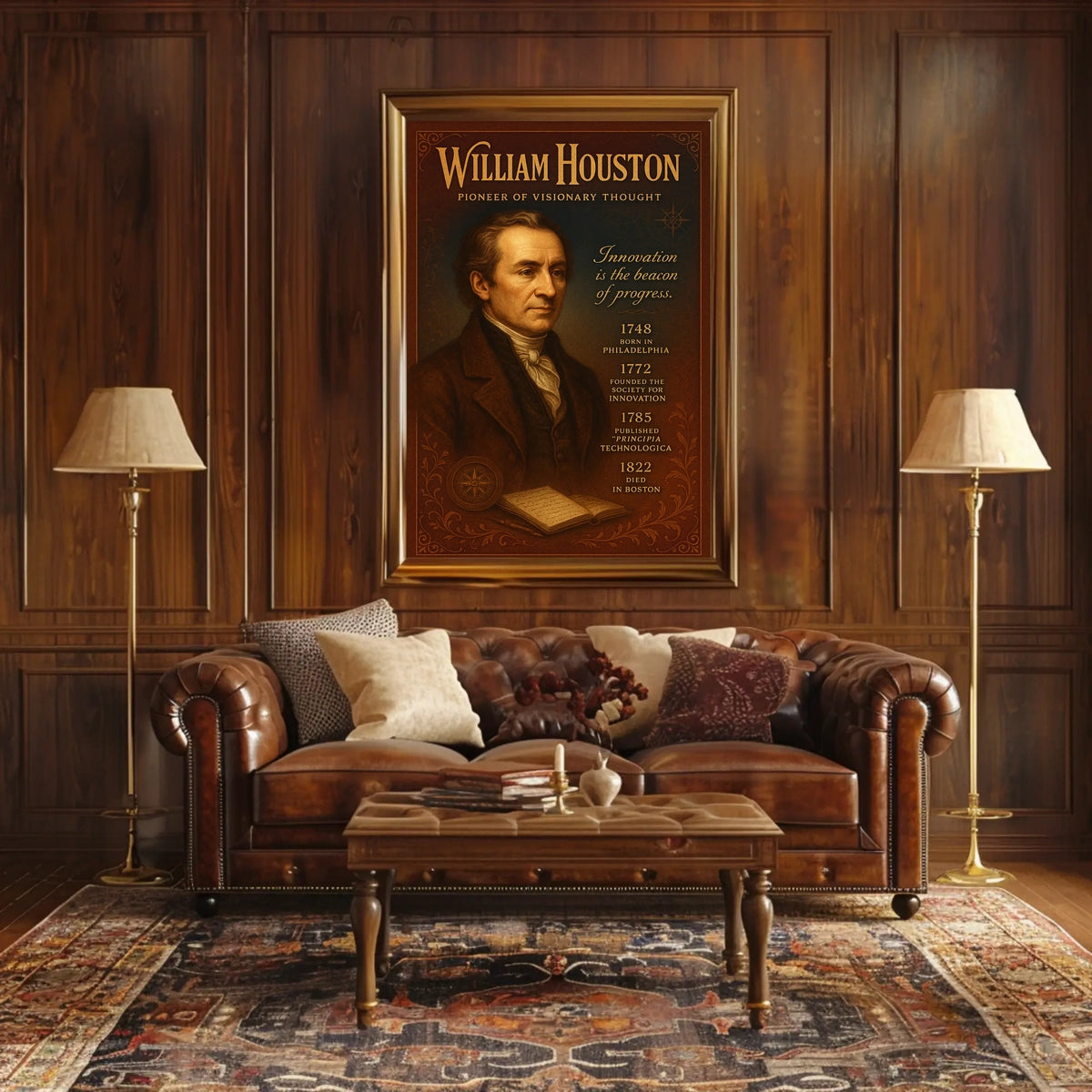 William Houston Pioneer of Visionary Thought Poster