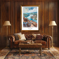 Guatapé Tranquil Hillside View Travel Poster PosterGoat