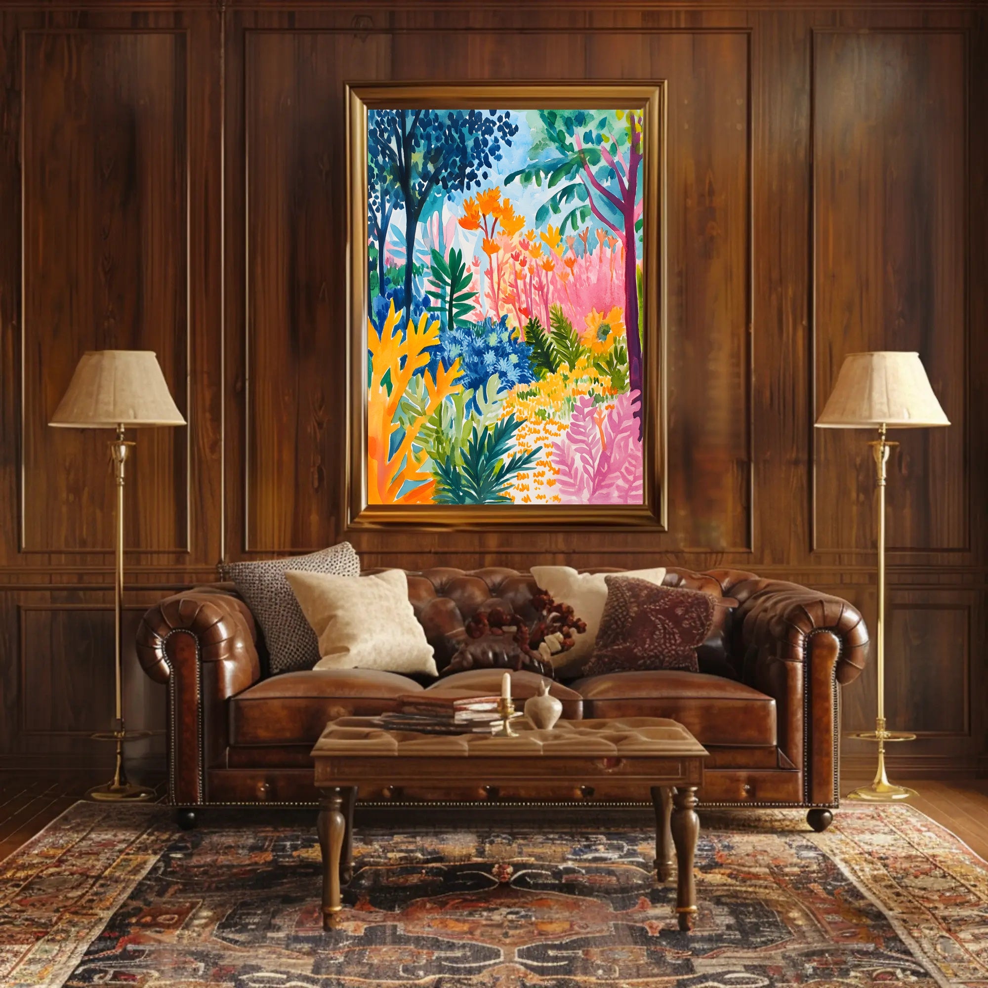 Tropical Jungle Vibe: Abstract, Artistic, or Pop Culture Poster