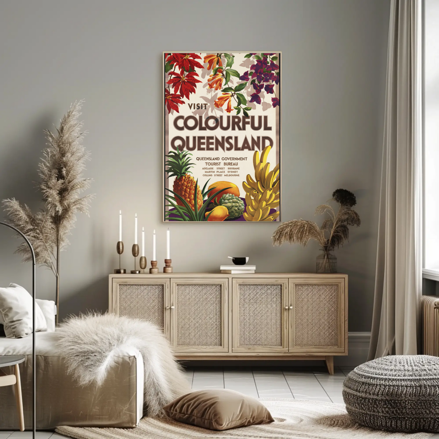 Visit Colourful Queensland Poster