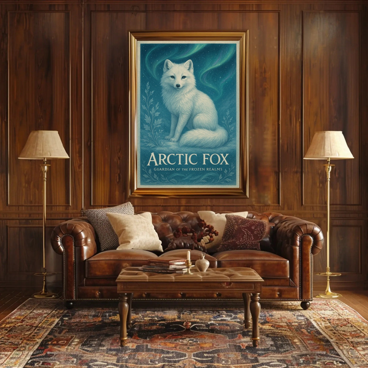 Arctic Fox Guardian of the Frozen Realms Poster