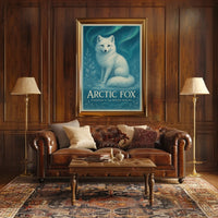 Arctic Fox Guardian of the Frozen Realms Poster