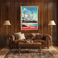 Santa Monica Ferris Wheel Poster