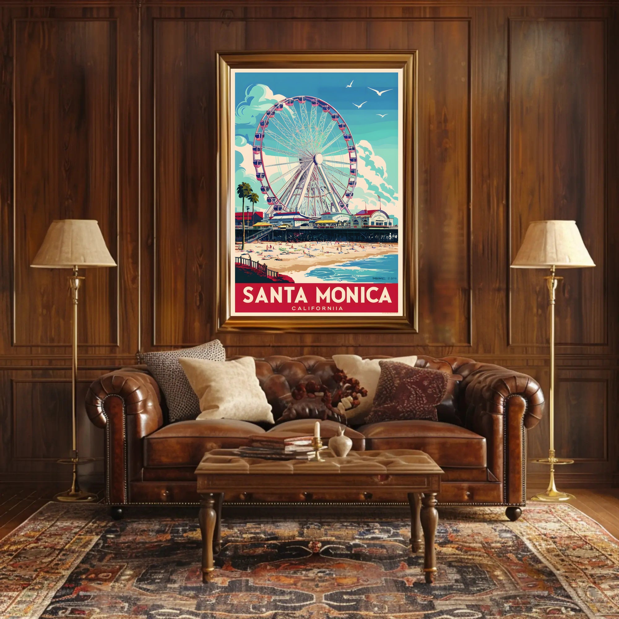 Santa Monica Ferris Wheel Poster
