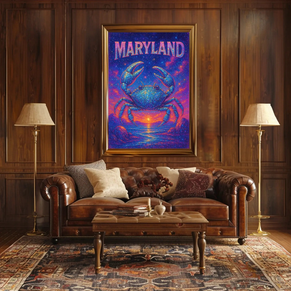 Maryland Starry Crab Poster