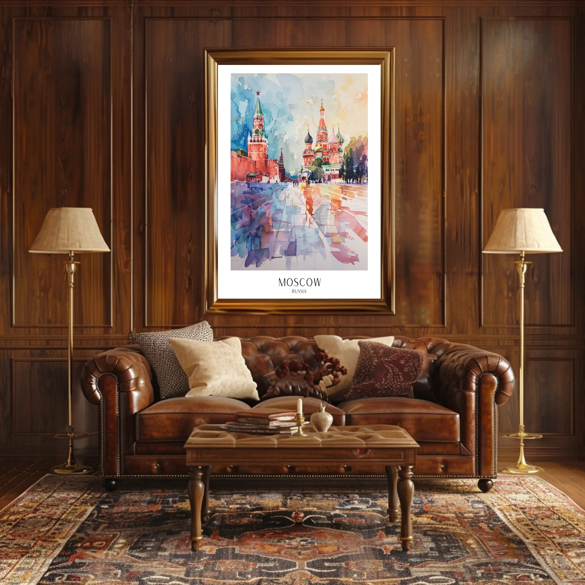 Vibrant Moscow Poster PosterGoat