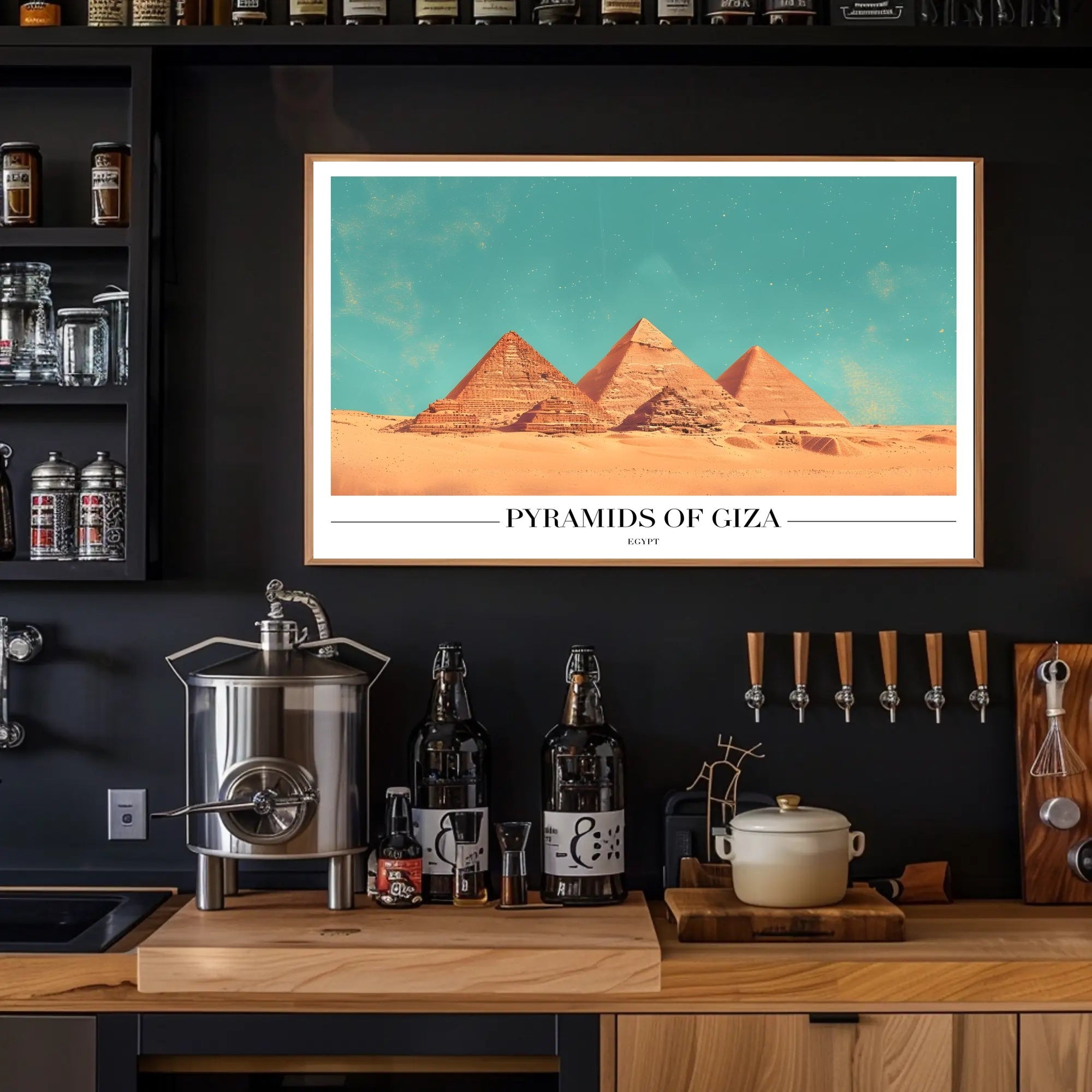 Giza Pyramids Adventure Travel Poster