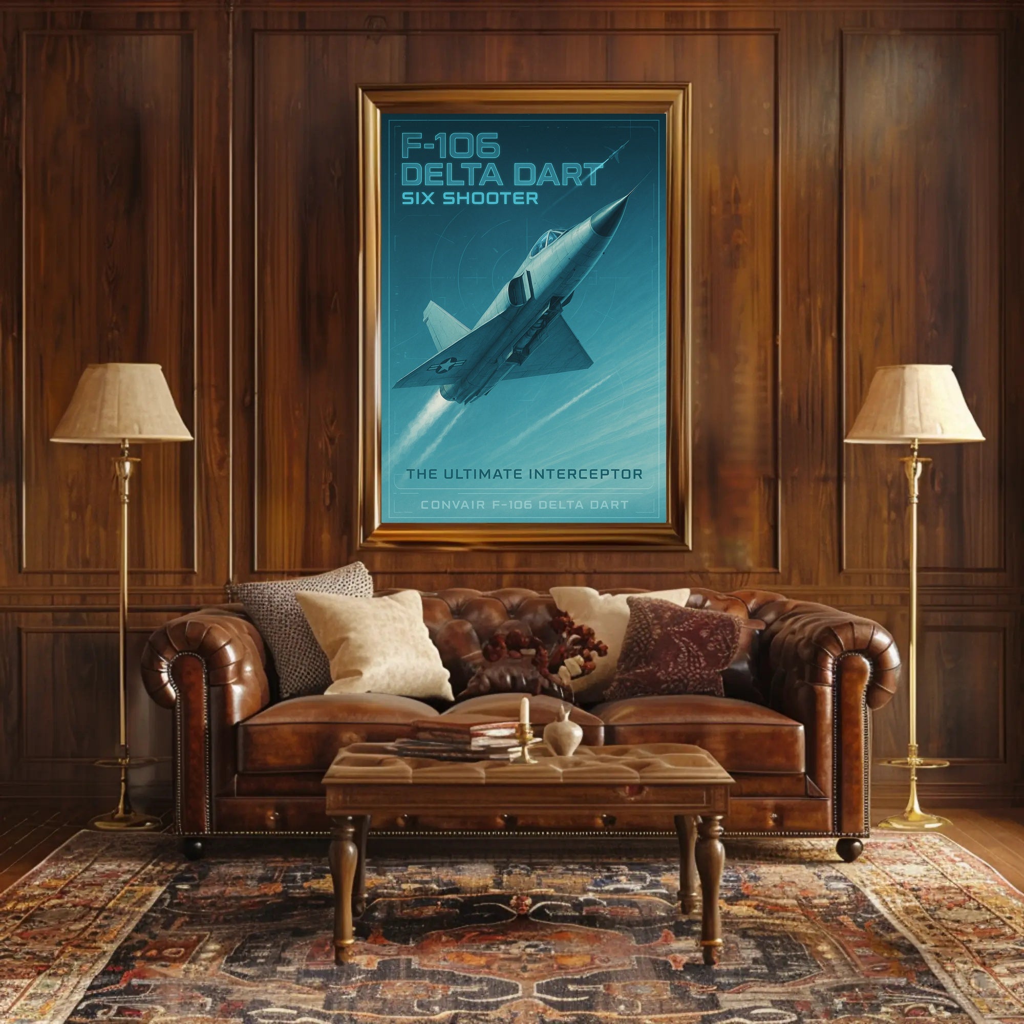 F-106 Delta Dart Flight Art Poster