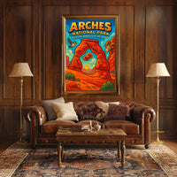 Arches National Park Adventure Travel Poster