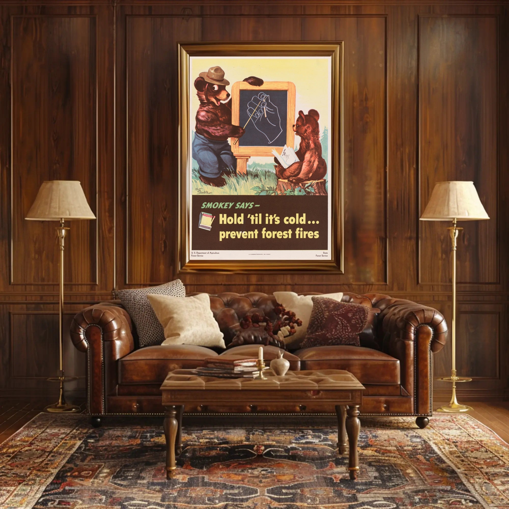 Smokey Bear's Fire Safety Reminder Poster PosterGoat