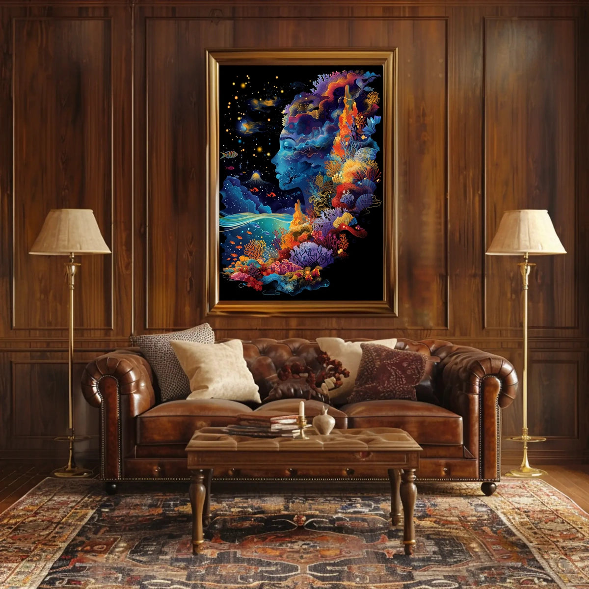 Surreal Cosmic Underwater Artistry Abstract, Artistic, or Pop Culture Poster