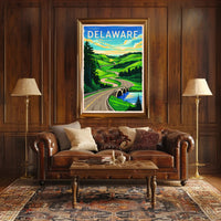 Scenic Delaware Roadway Poster