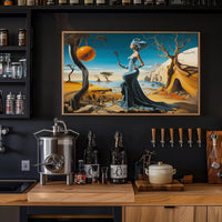 Dreamlike Coastal Surrealism: Surrealistic Artistic Poster