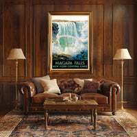 Niagara Falls Vintage Travel Poster