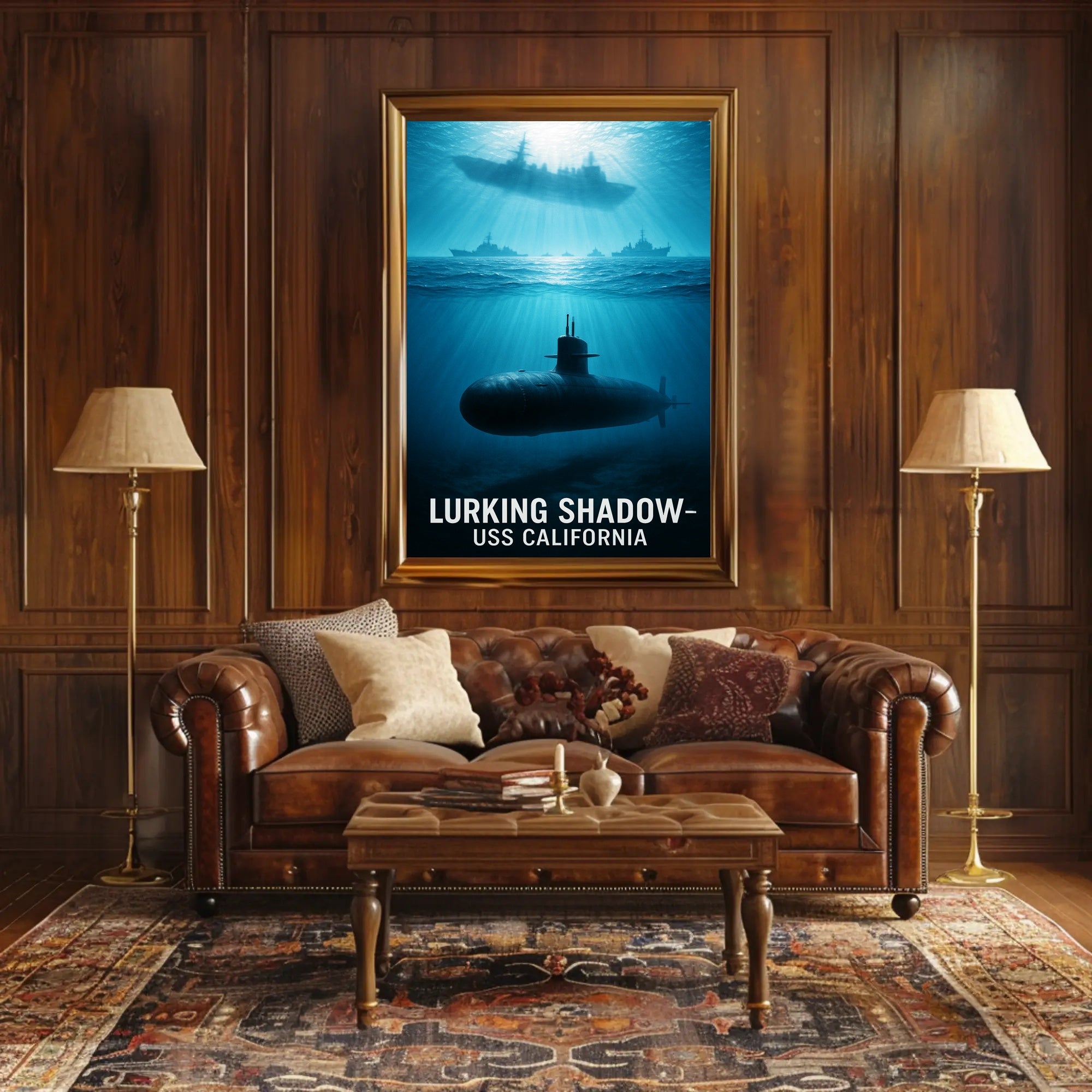 Lurking Shadow USS California Poster PosterGoat