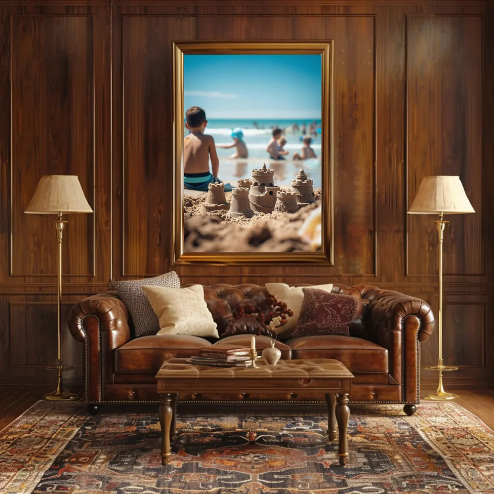 Vintage Parisian Skyline with Eiffel Tower Poster