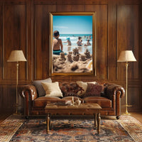 Vintage Parisian Skyline with Eiffel Tower Poster