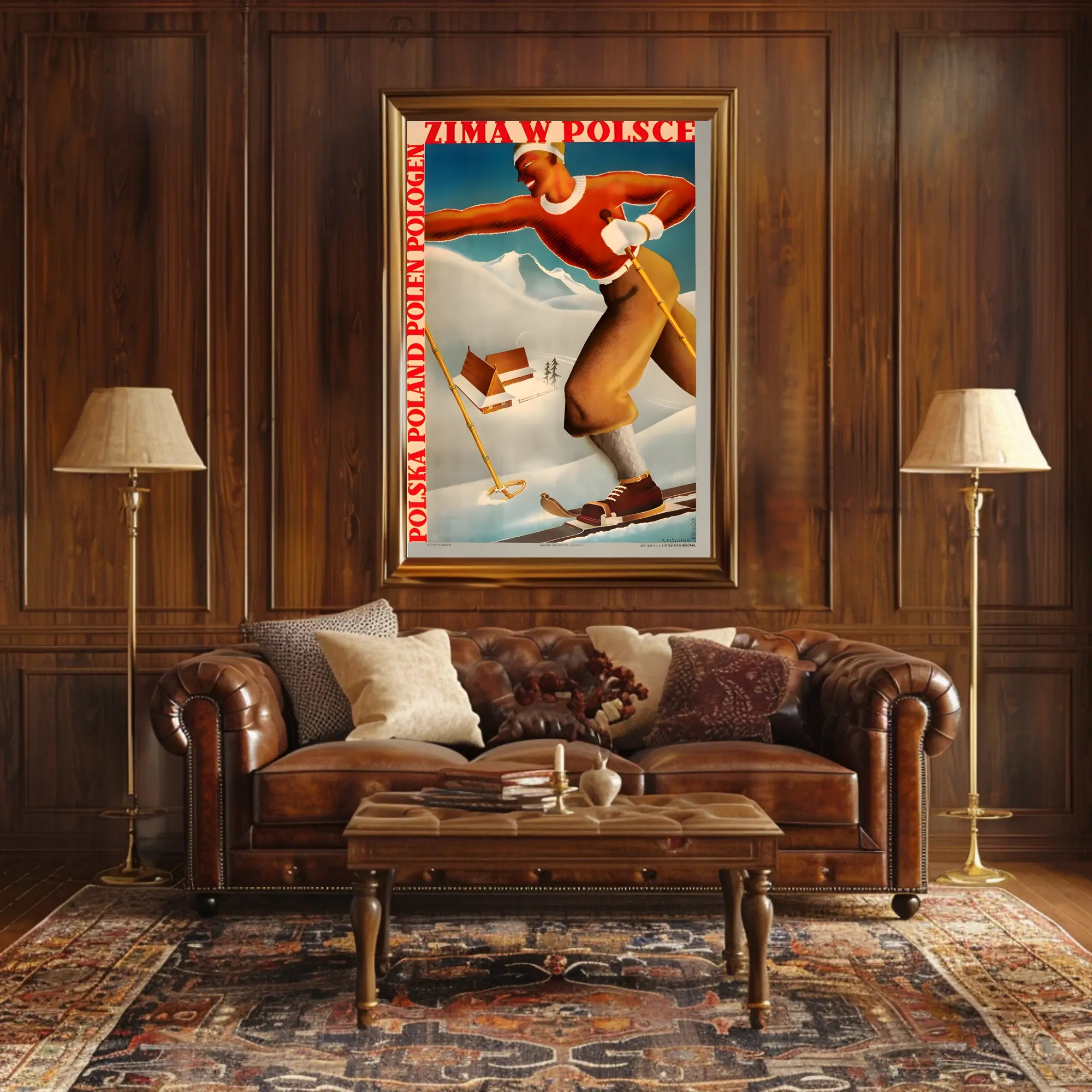 Skiing Adventure in Poland Travel Poster PosterGoat