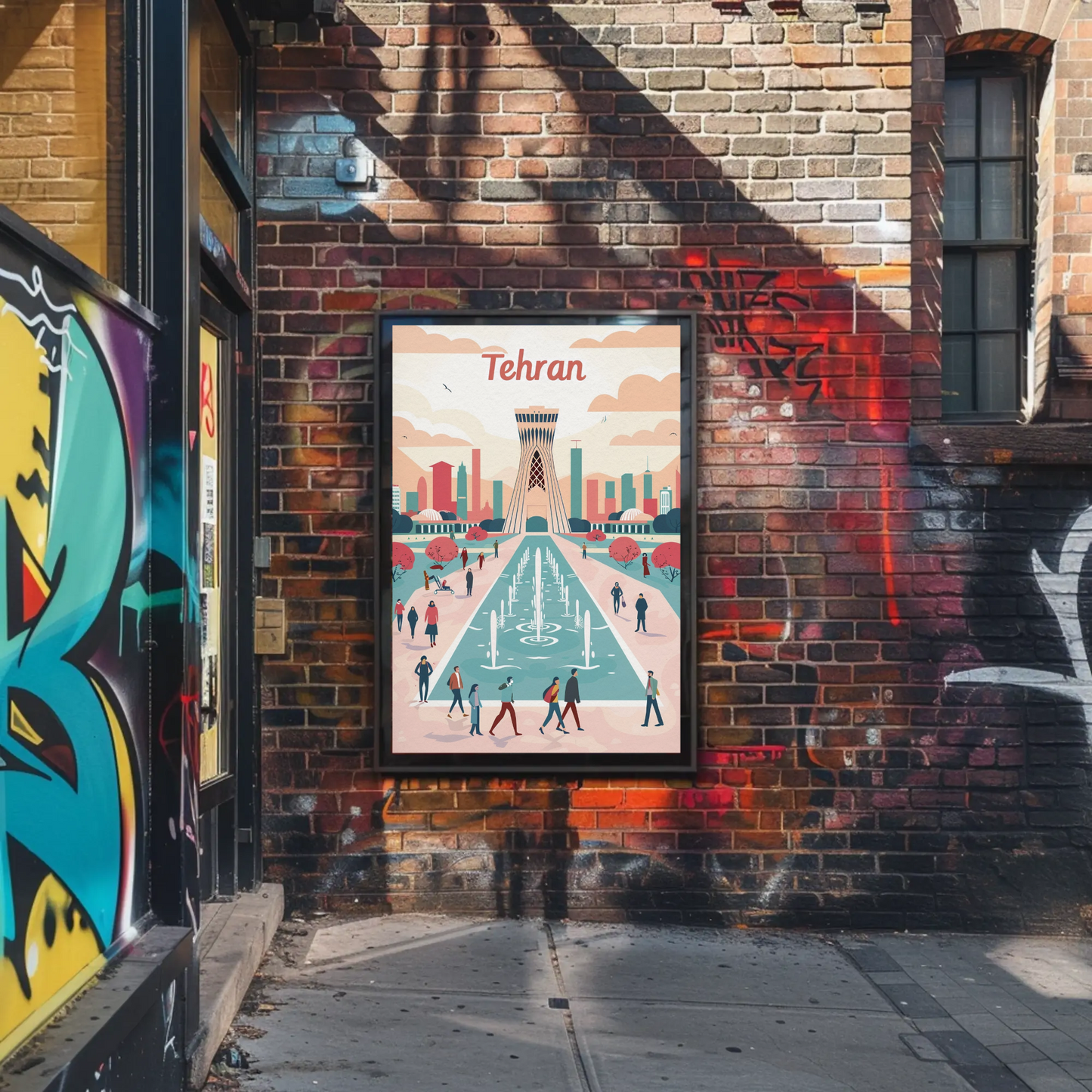 Tehran's Urban Vibes Poster