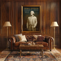 Thomas Jefferson Visionary Vintage Historical or Presidential Poster