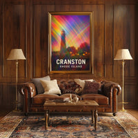 Cranston Rhode Island Scenic Minimalist Travel Poster