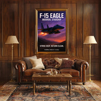 F-15 Eagle Mudhen, Starship Poster PosterGoat
