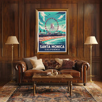 Santa Monica Beachfront Poster