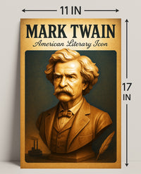 Mark Twain American Literary Icon Poster PosterGoat