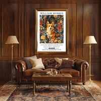 Elegantly Crafted Corgi Design: Abstract or Artistic Poster