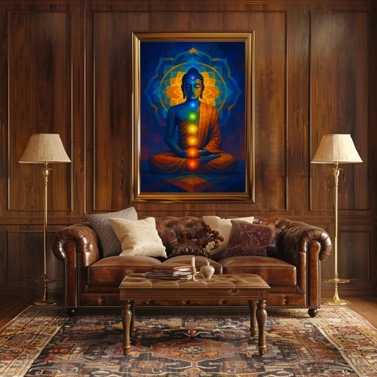 Meditative Buddha Chakra Wall Art Abstract or Artistic Poster