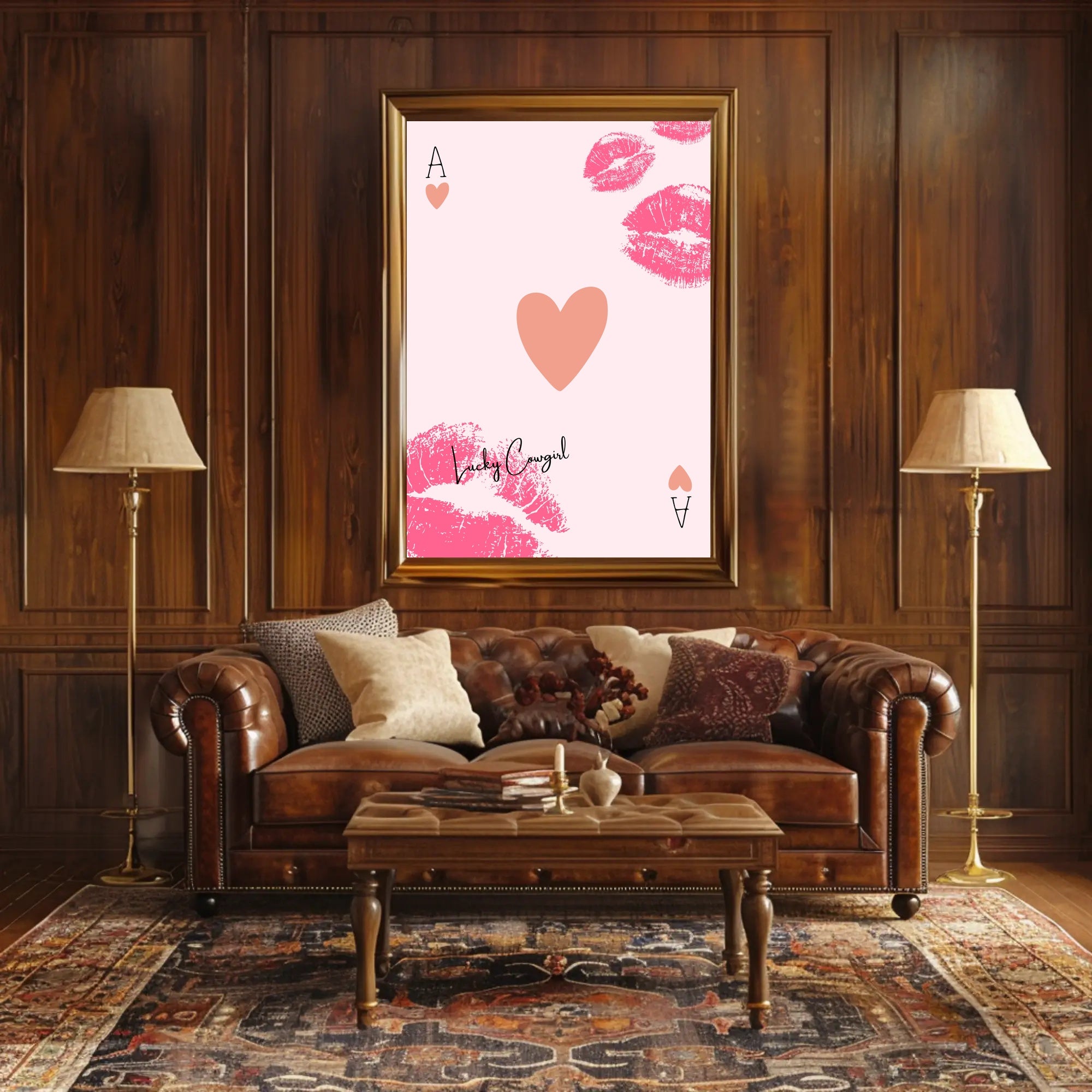 Lucky Cowgirl Pop Art Poster PosterGoat