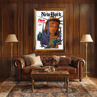 New York Adventure Awaits Travel Poster Modern Wall Art