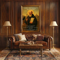 Saint Benedict of Nursia Poster PosterGoat