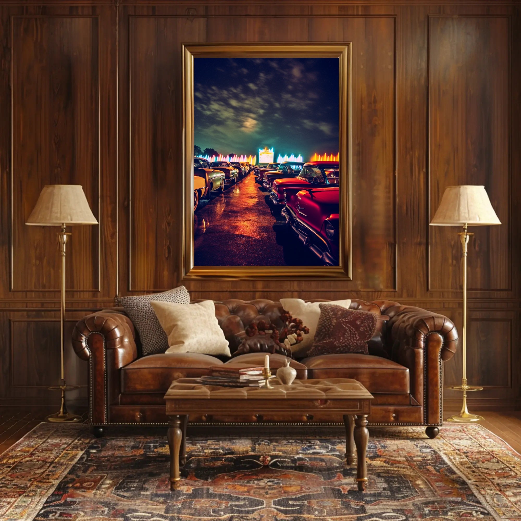 Nostalgic Drive-In Experience Poster