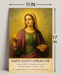 Saint Lucy of Syracuse Poster PosterGoat