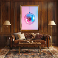 Disco Ball Extravaganza: Retro Nightlife Music or Concert Poster PosterGoat