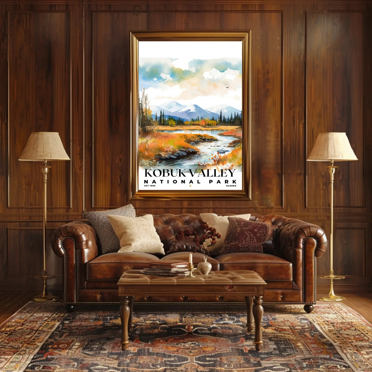 Kobuk Valley Watercolor Wall Art Poster