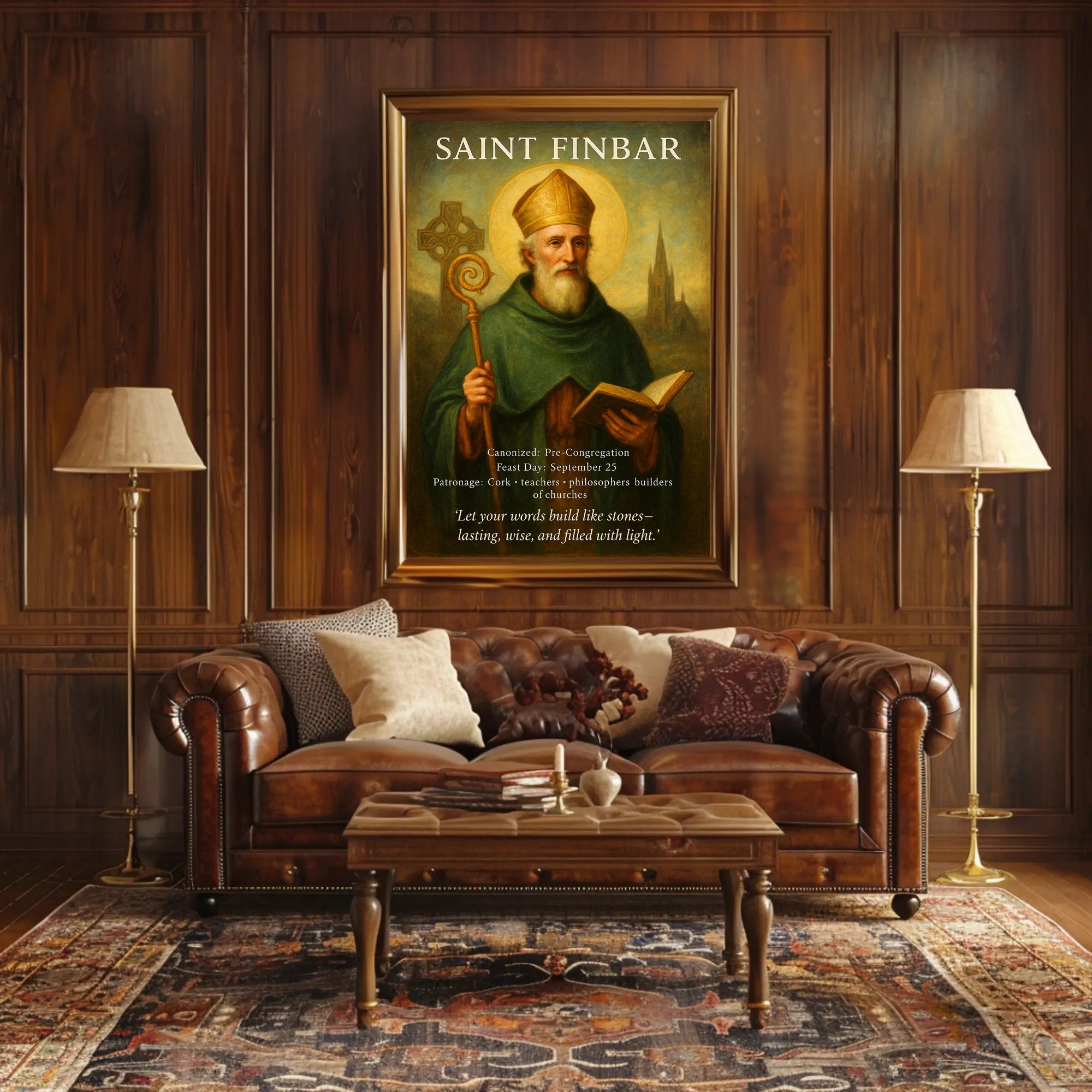 Saint Finbar Poster PosterGoat