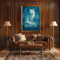 Arctic Fox Guardian of the Frozen Realms Poster