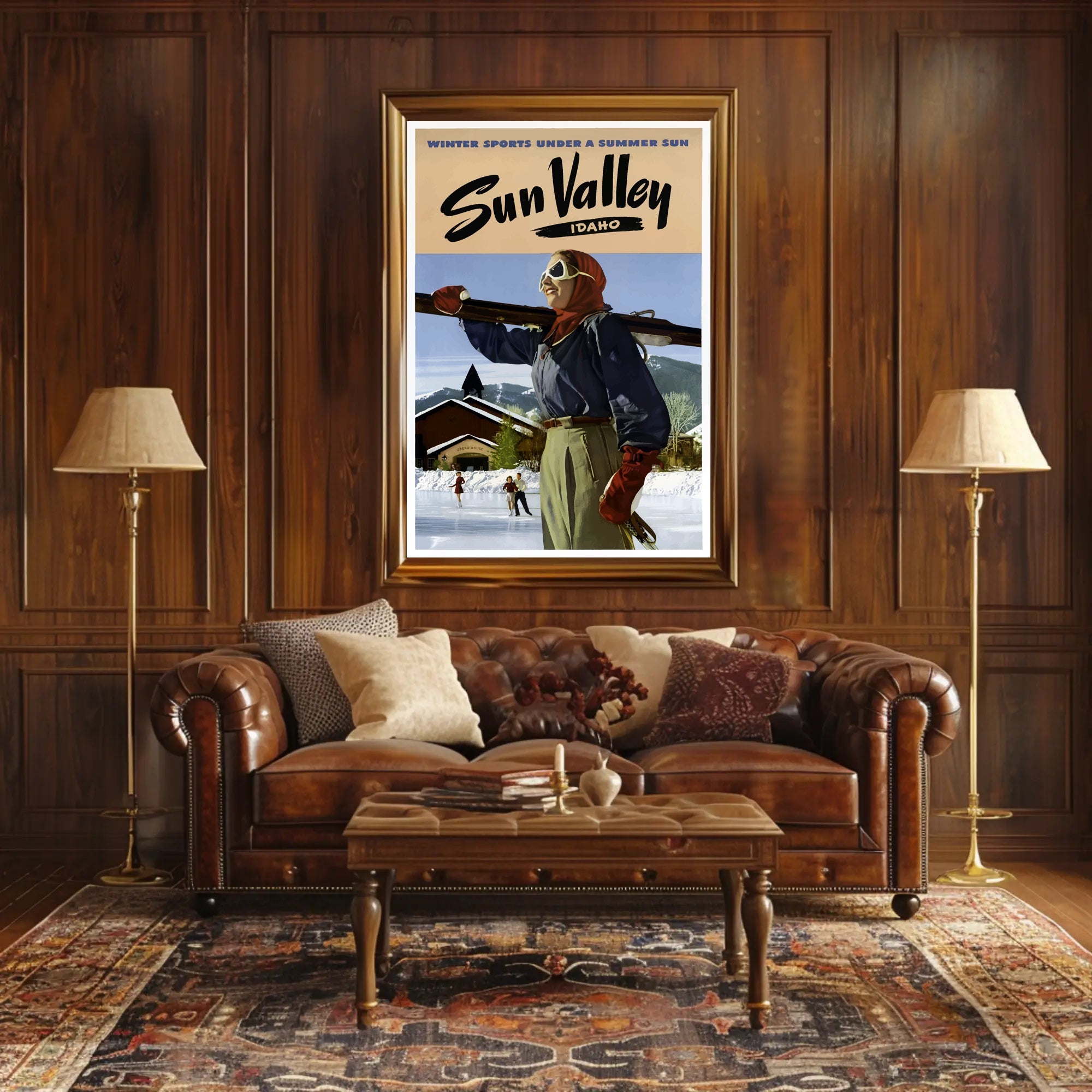 Winter Sports Under a Summer Sun Poster PosterGoat