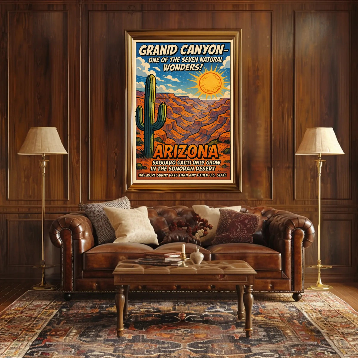 Arizona Land of Natural Wonders Poster