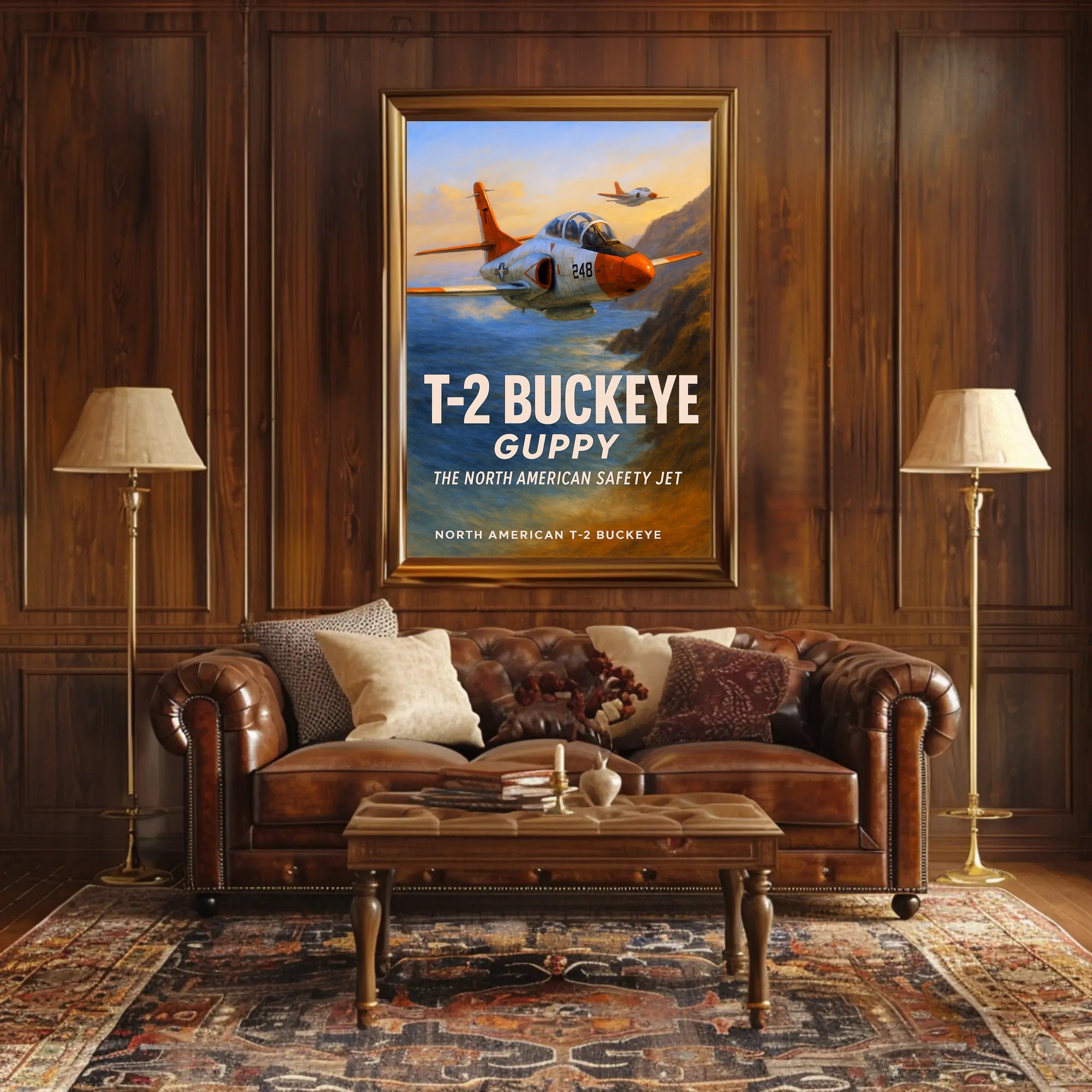 T-2 Buckeye The North American Safety Jet Poster PosterGoat