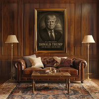 Trump 47th Presidency Portrait Patriotic Poster