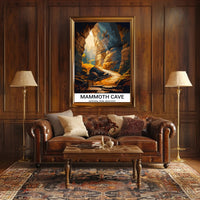 Mammoth Cave Vintage National Park Adventure Poster