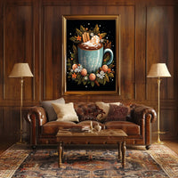 Cozy Seasonal Beverage Art Poster - Abstract or Artistic Poster