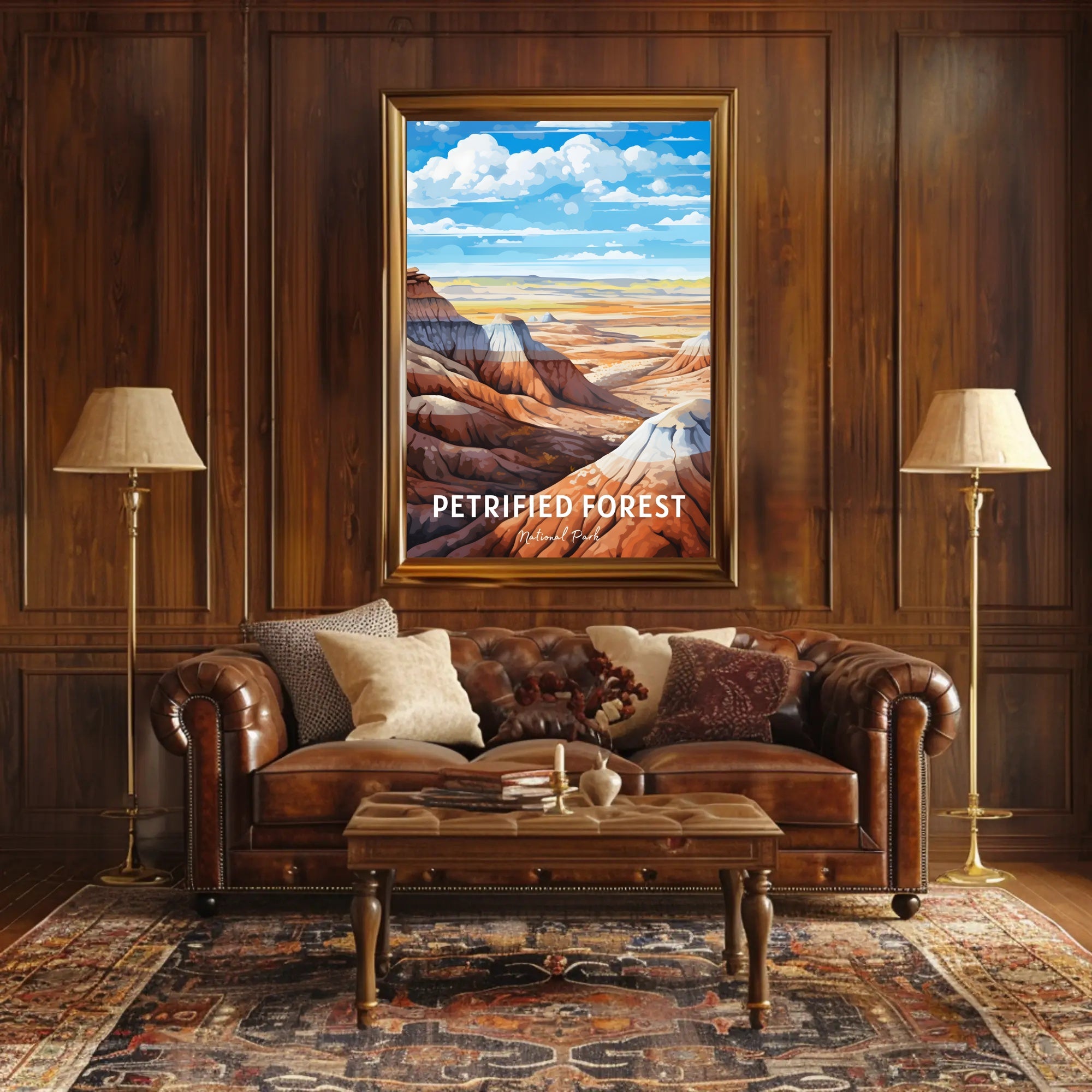 Petrified Forest National Park Vintage Travel Poster