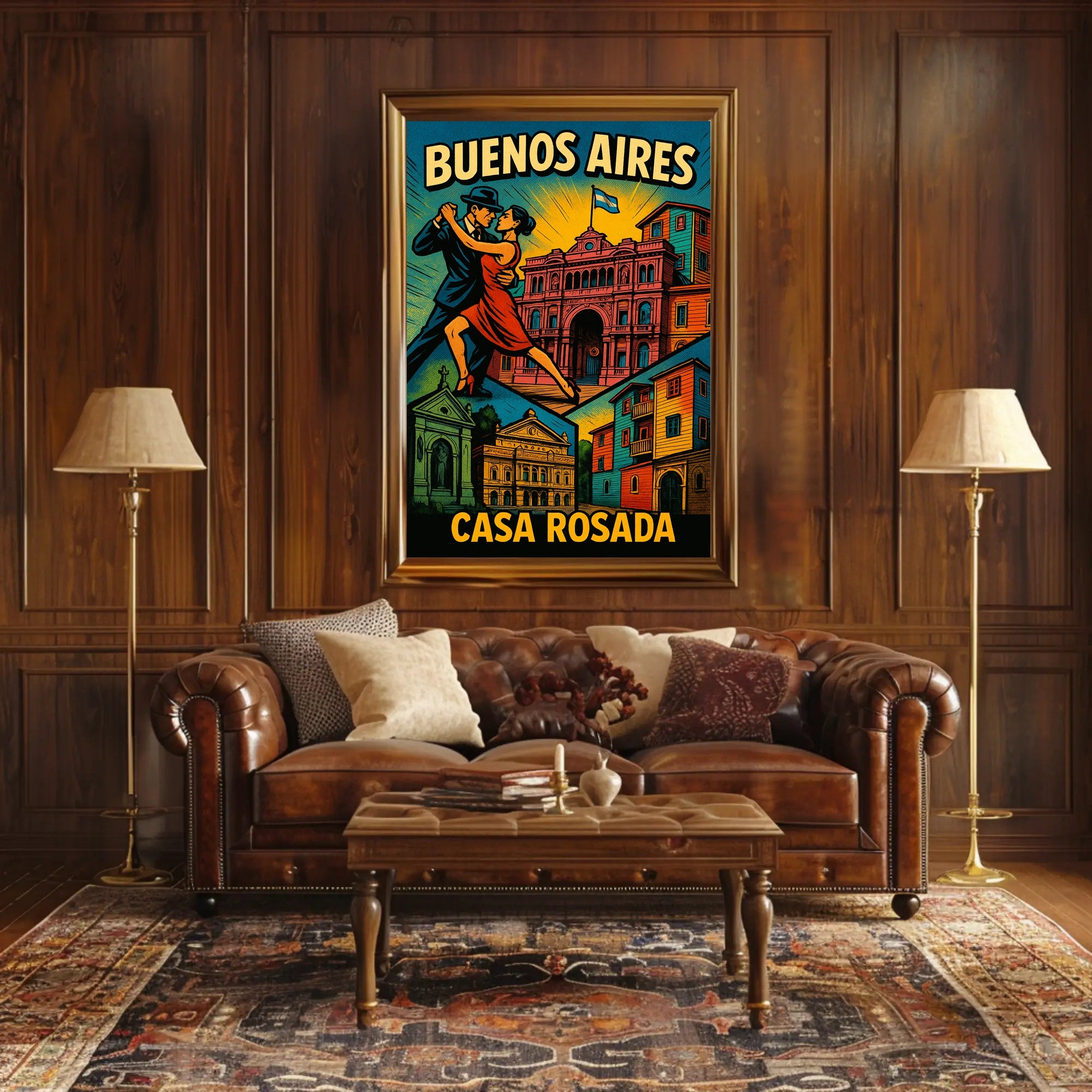 Buenos Aires Casa Rosada Wall Art Print PosterGoat