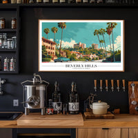 Beverly Hills Glamour Sunlit Streets Urban or Cityscape Poster