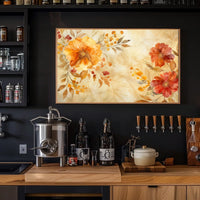 Autumn Floral Elegance Poster