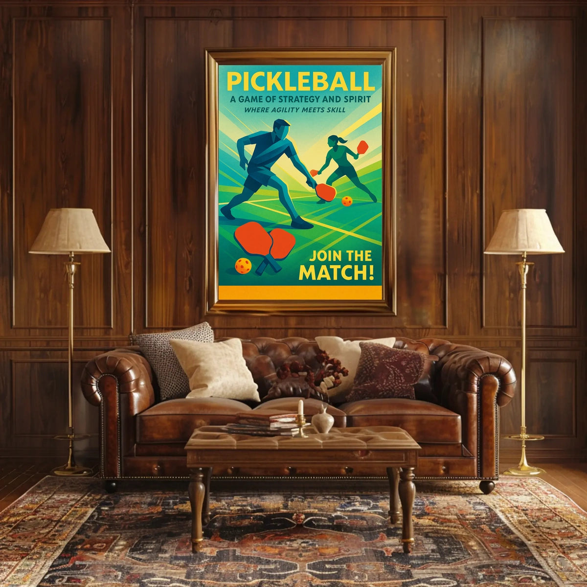 Pickleball A Game of Strategy and Spirit Poster